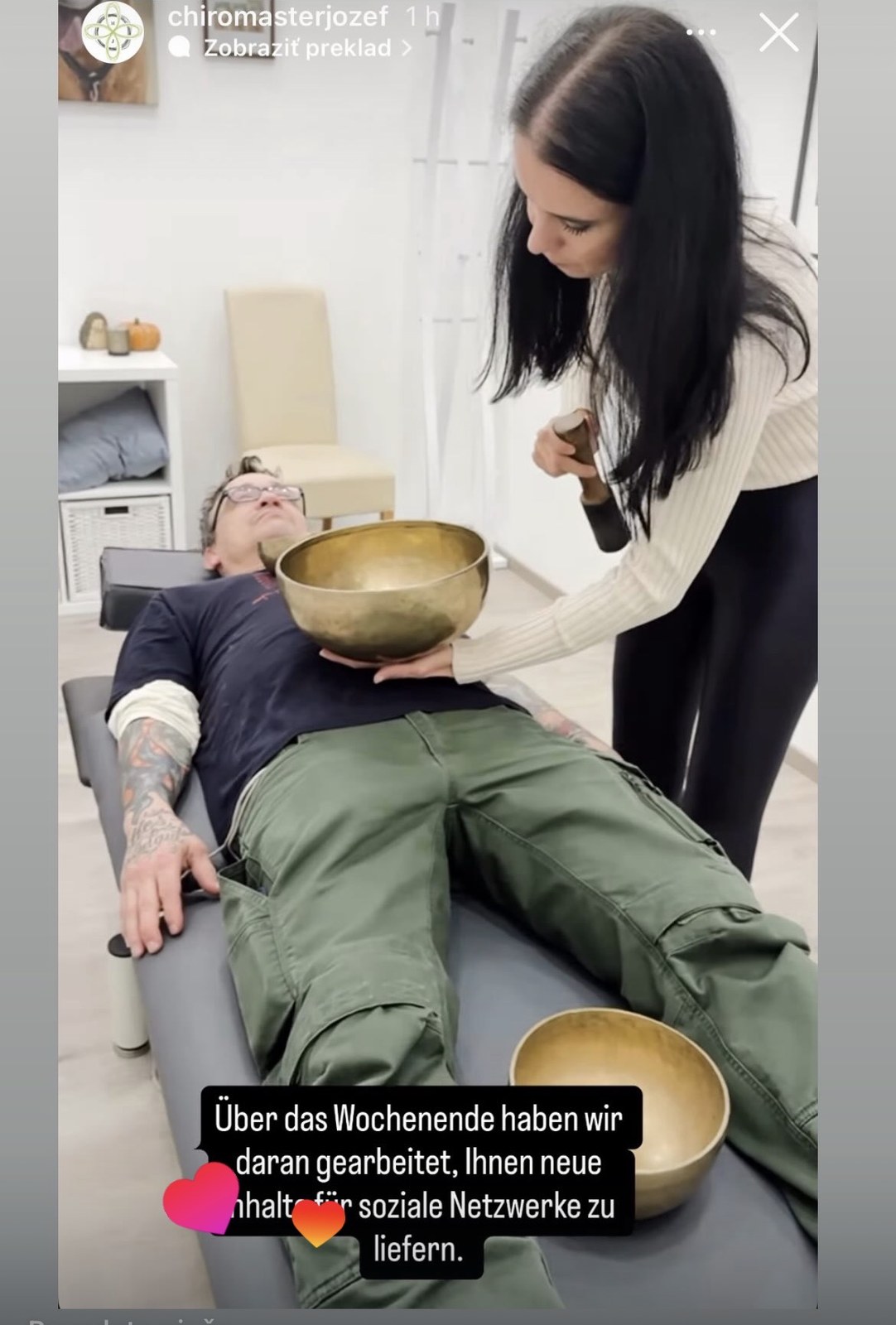 Individuálna zvuková relaxácia Happy Heads v Chiromaster Jozef v Salzburgu